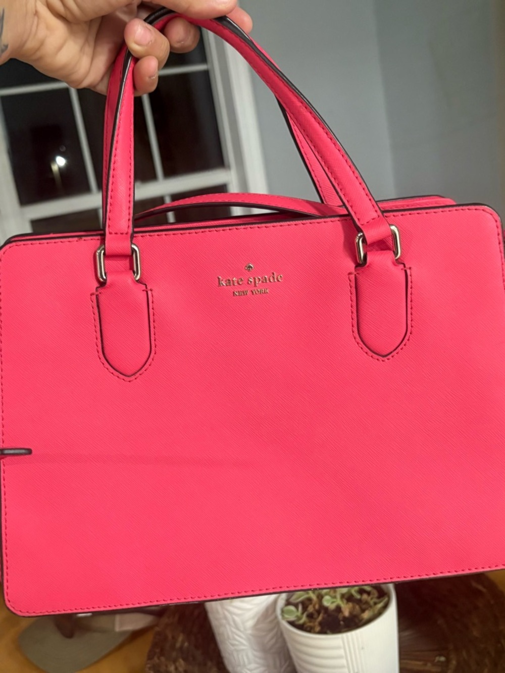 kate spade Hot Pink Structured Satchel - Picture 2 of 3